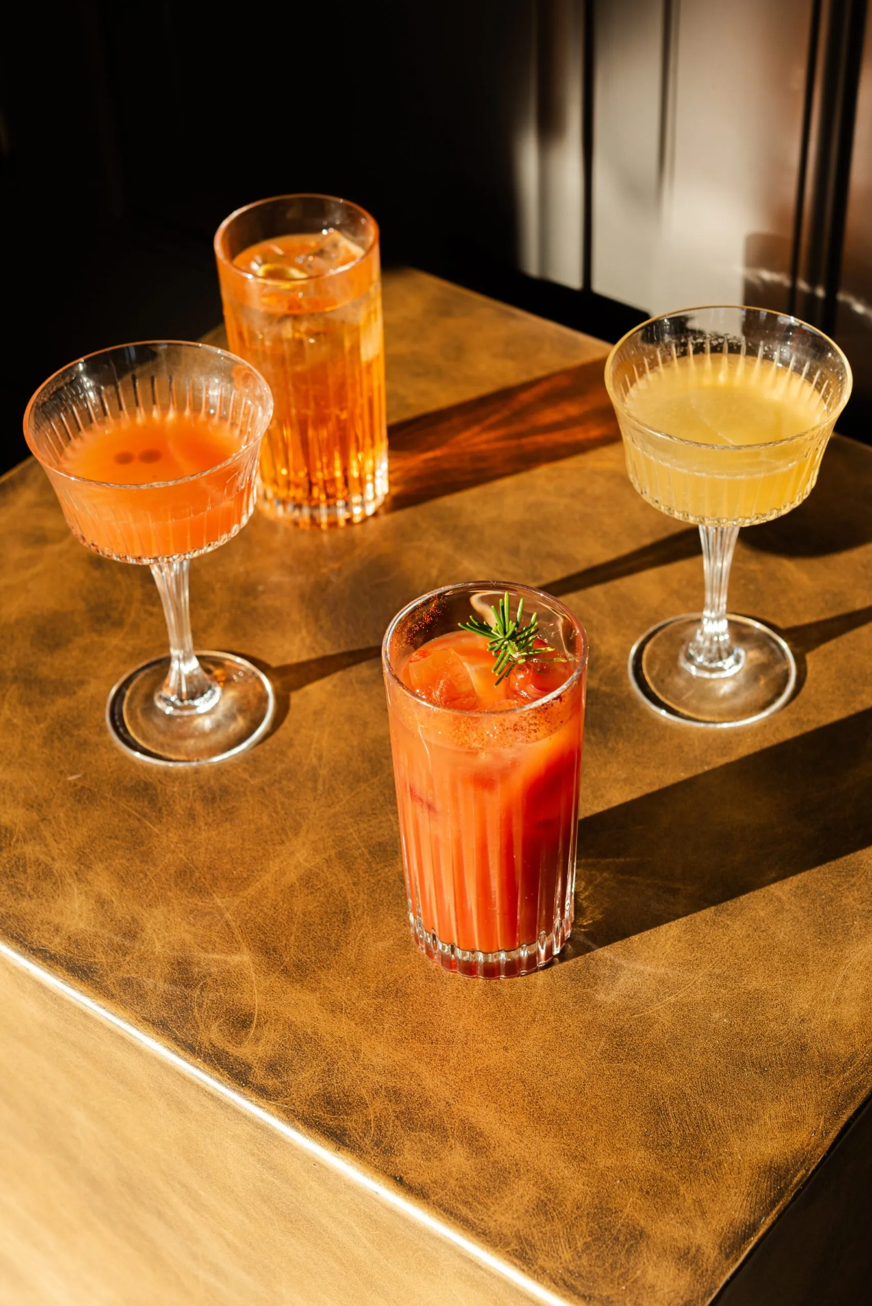 Quattro cocktail al bancone